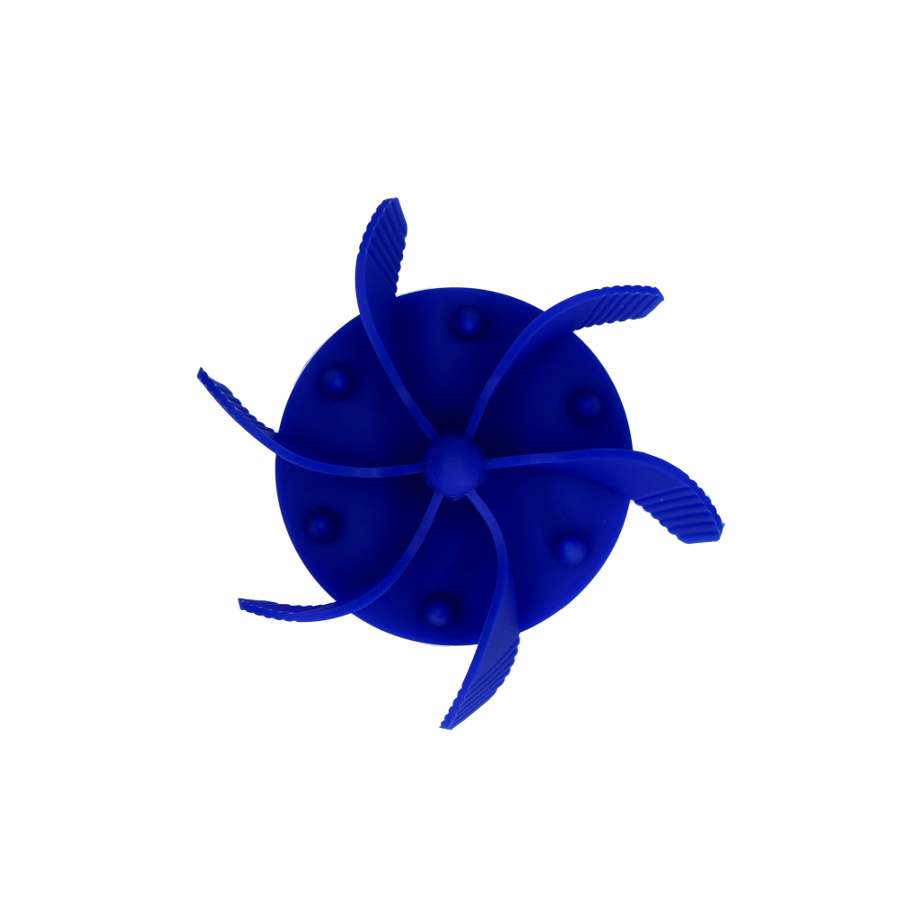 Eat Slow Live Longer Antischlingeinsatz, Silikon, Blau, Ø 11 cm