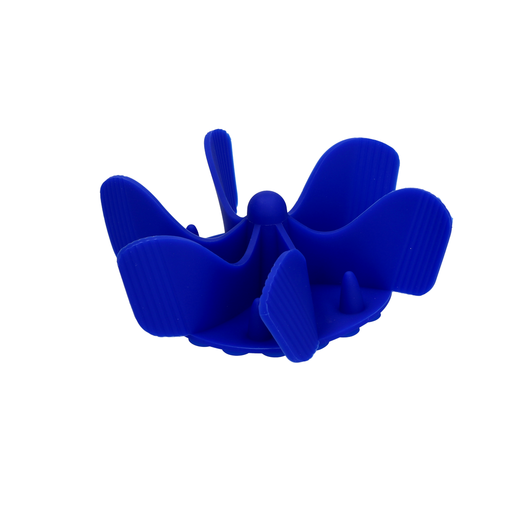 Eat Slow Live Longer Antischlingeinsatz, Silikon, Blau, Ø 11 cm