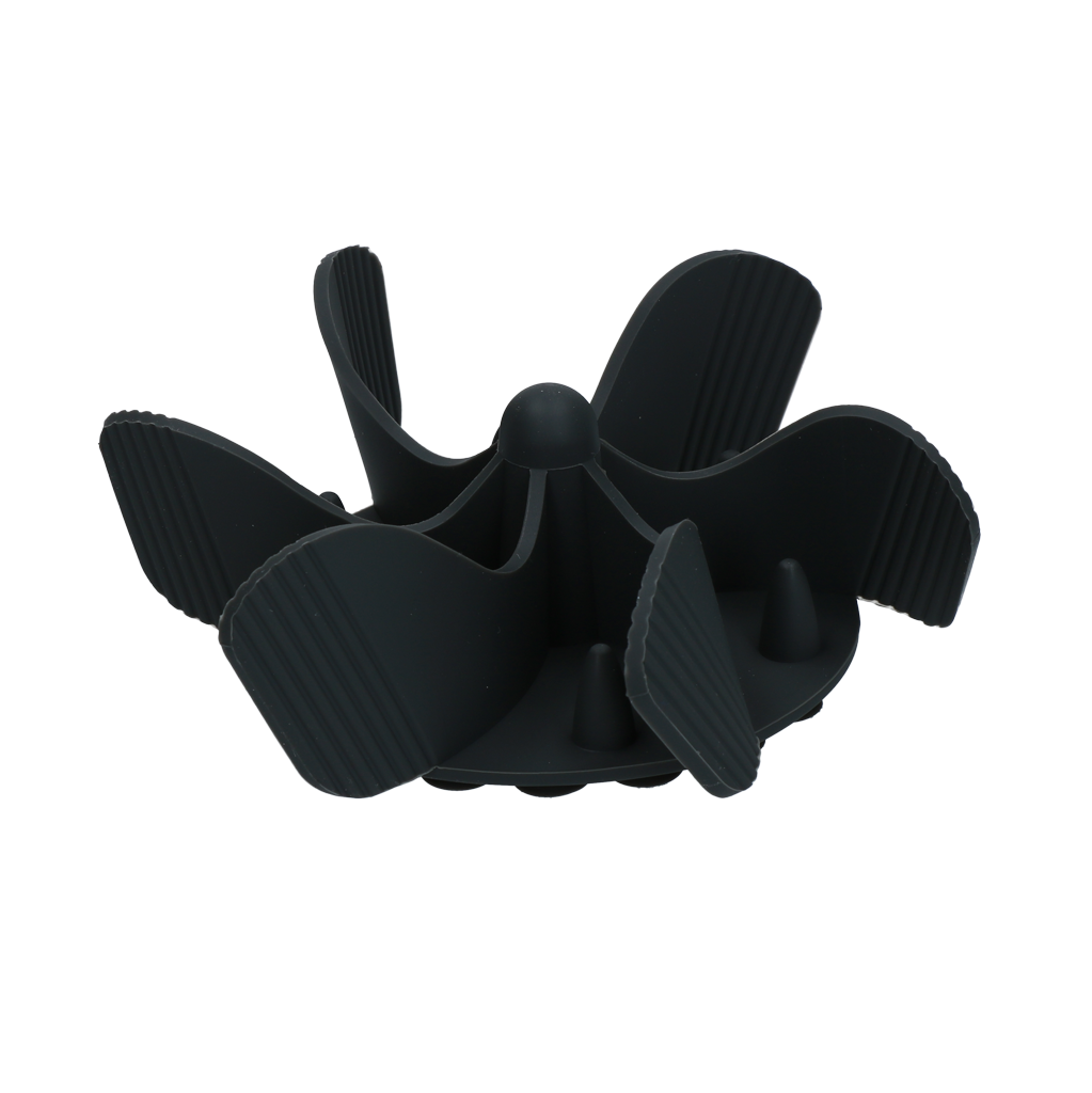 Eat Slow Live Longer Antischlingeinsatz, Silikon, Grau, Ø 17 cm