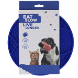 Eat Slow Live Longer Leckmatte Fußball-Design aus Silikon mit Saugnäpfen