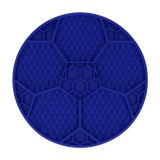 Eat Slow Live Longer Leckmatte Fußball-Design aus Silikon mit Saugnäpfen