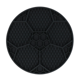 Eat Slow Live Longer Leckmatte Fußball-Design aus Silikon mit Saugnäpfen