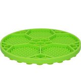 Eat Slow Live Longer Leckmatte Fußball-Design aus Silikon mit Saugnäpfen