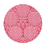 Eat Slow Live Longer Leckmatte Fußball-Design aus Silikon mit Saugnäpfen