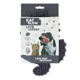 Eat Slow Live Longer Leckmatte Seepferdchen aus Silikon