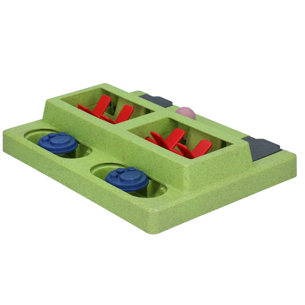 Eat Slow Live Longer Hundepuzzle, Antischlingnapf, quadratisch