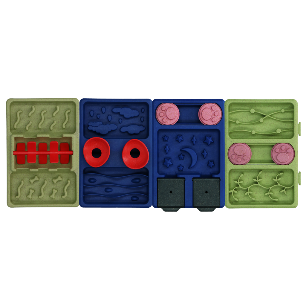 Eat Slow Live Longer Futterpuzzle Mini, Lush Jungle, 13 x 19 cm