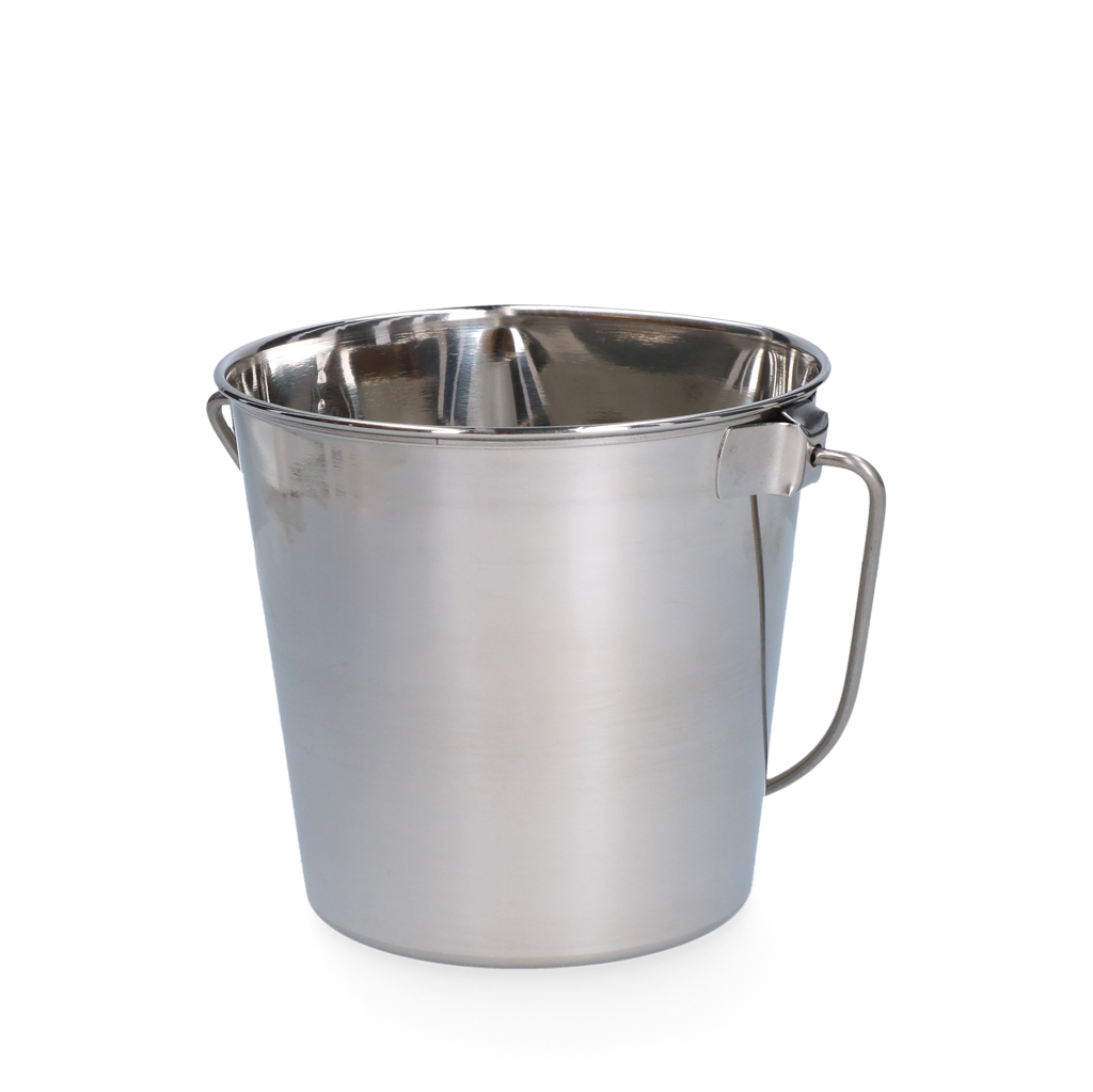 Edelstahleimer, flacher Rand, 0,95 l