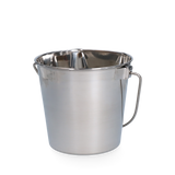 Edelstahleimer, flacher Rand, 0,95 l