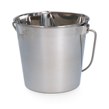 Edelstahleimer, flache Seite, 1,89 l