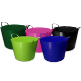 vPlast Flexi Eimer V-Trug, Kunststoff — flexibler Garten- und Haushaltseimer