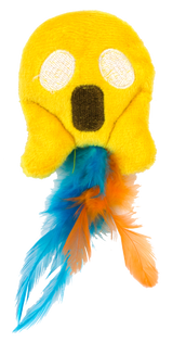 Katzenspielzeug Catmoji Spooky, Fleece, Federn, MADNIP, Ø 6 cm