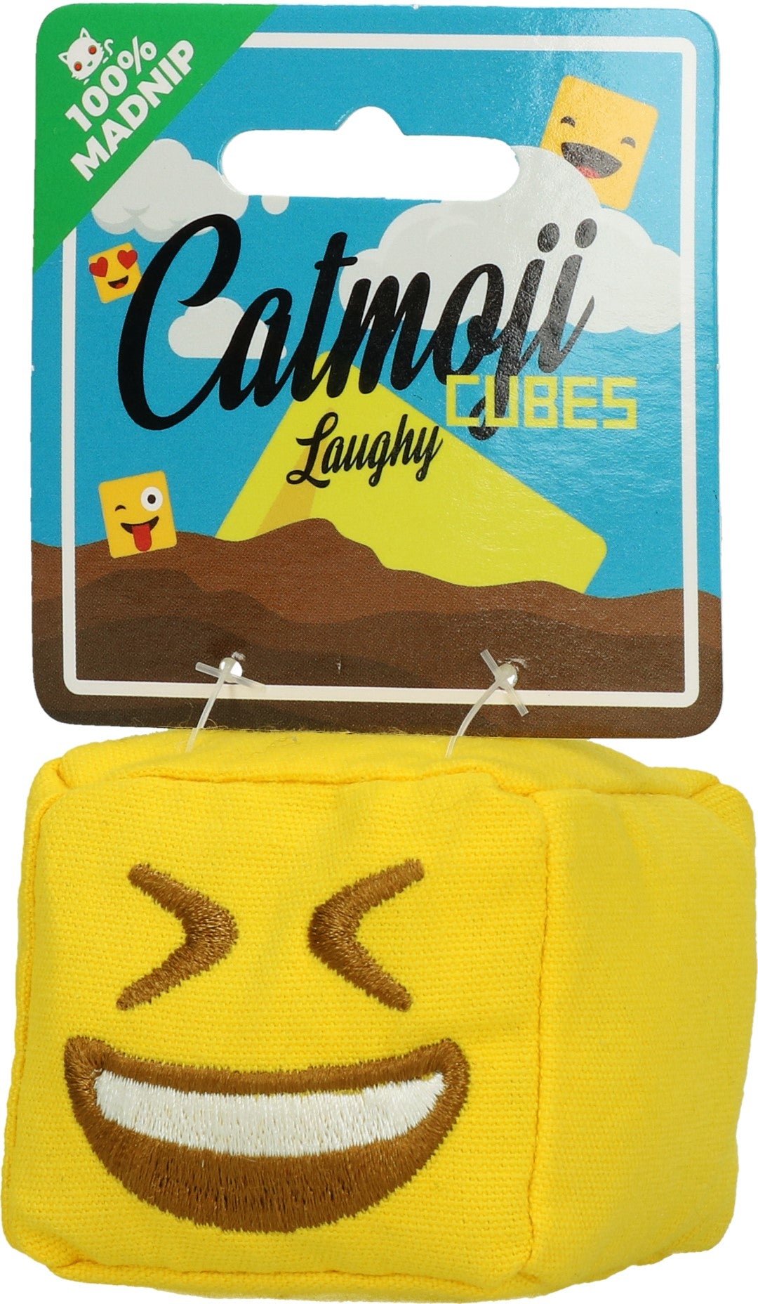 Catmoji Katzenspielzeug, Würfel, MADNIP-Füllung, Ø 7 cm