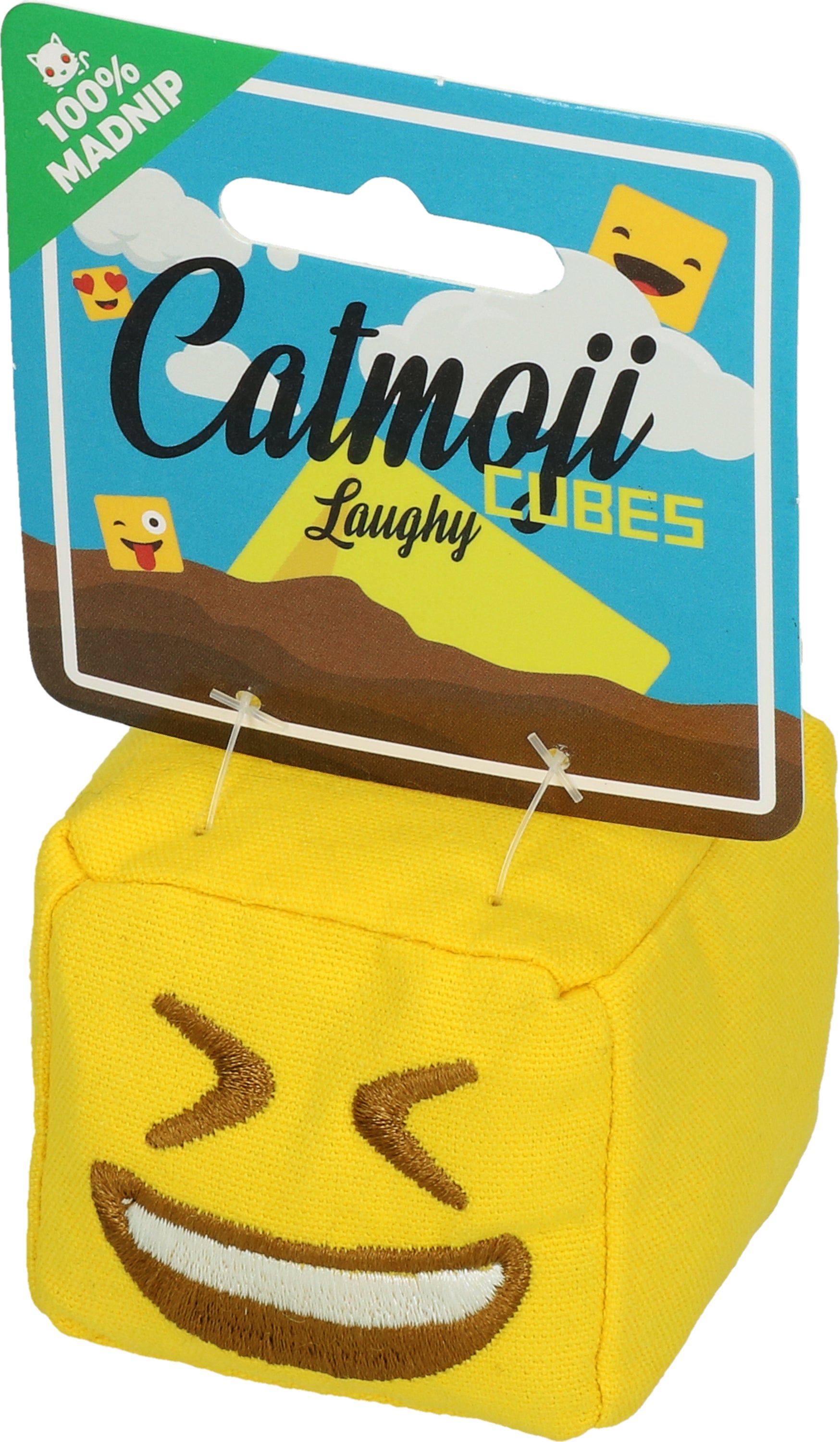 Catmoji Katzenspielzeug, Würfel, MADNIP-Füllung, Ø 7 cm