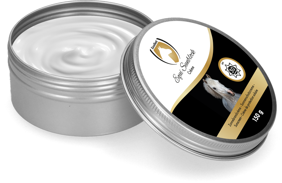 Excellent Horse Sonnenschutzcreme, LSF 30, für Pferde, 150 g
