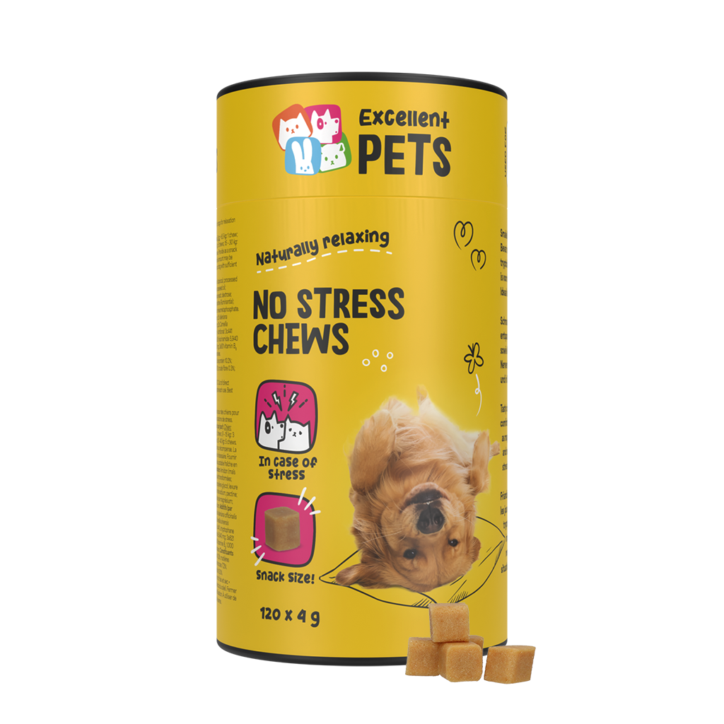 Excellent Pets No Stress Soft Chews, Ergänzungsfuttermittel für Hunde, 120 Stk