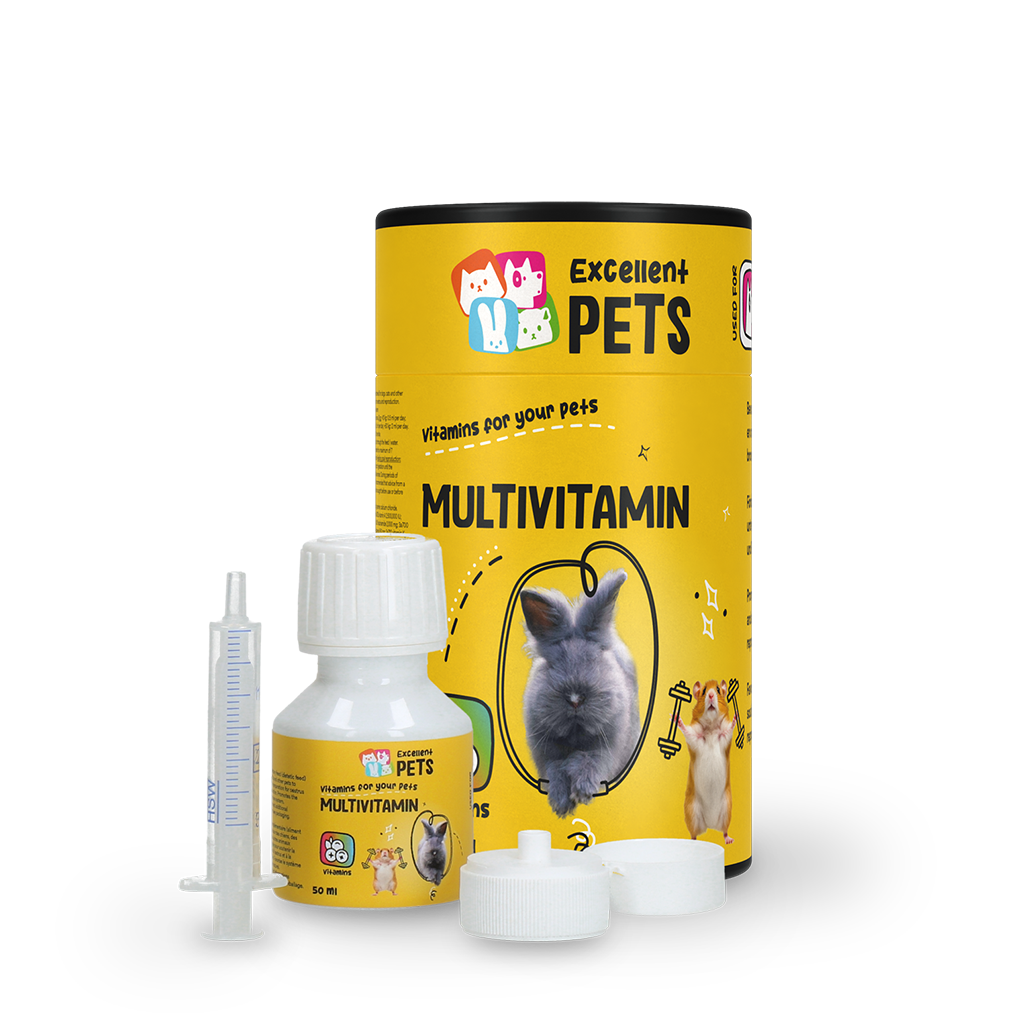 Excellent Pets Multivitamin, flüssig, Hunde, Katzen, Kaninchen, Nager, 50 ml