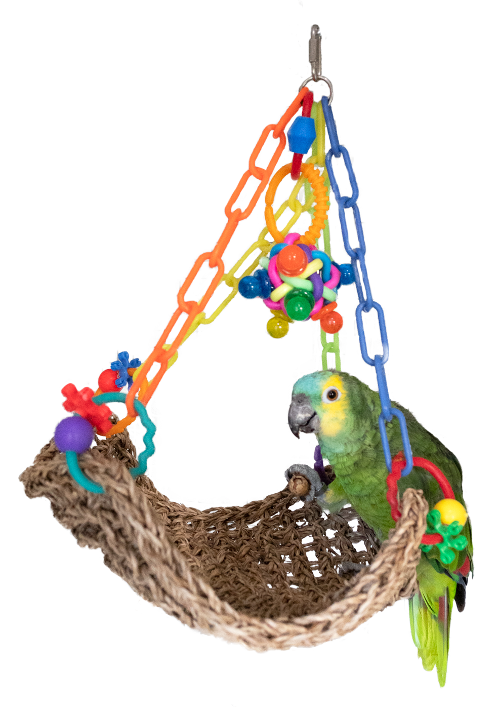 Feather World Vogel-Schaukel, Seegras, Kunststoff, 32 x 32 x 32 cm