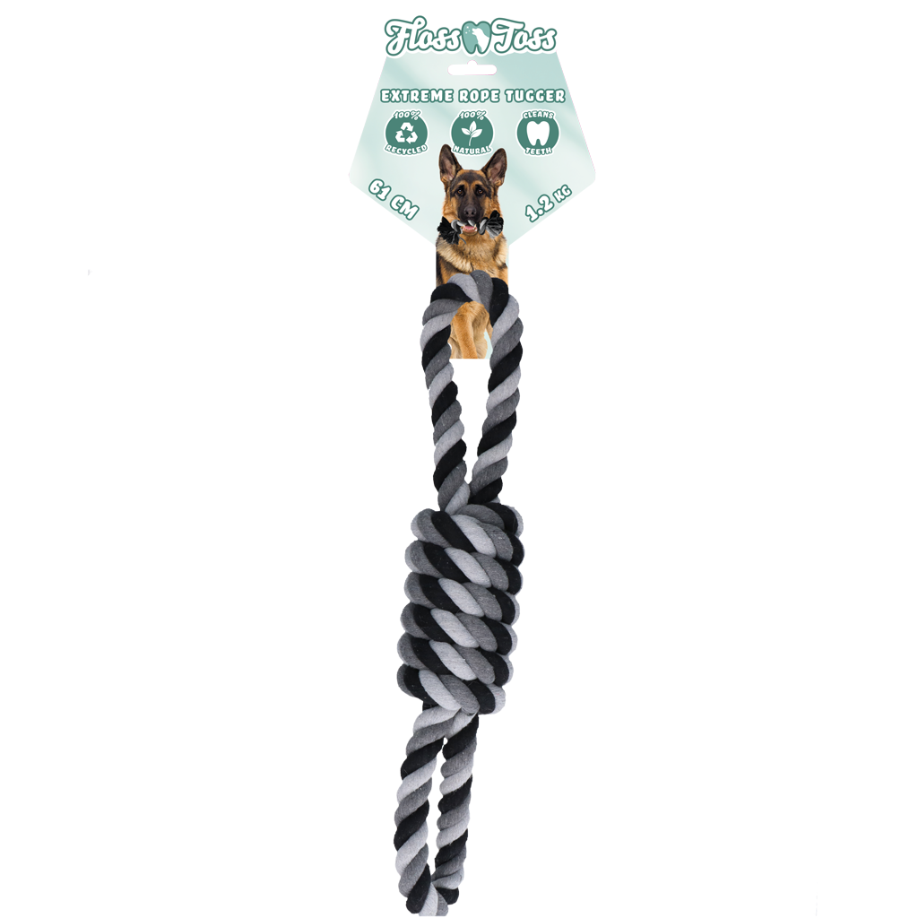 Hunde-Zerrspielzeug, Dental Rope, Baumwolle, 61 cm
