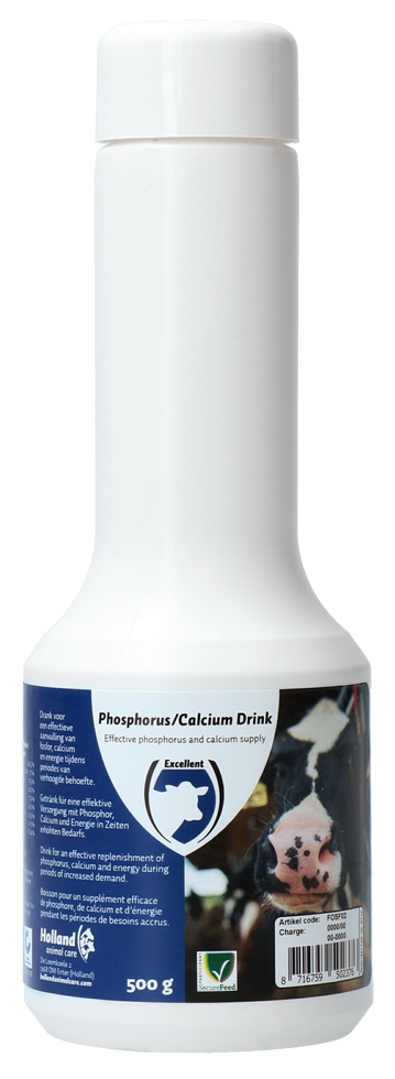 Excellent Phosphor/Calcium Getränk, Ergänzungsfuttermittel für Rinder, 500 g