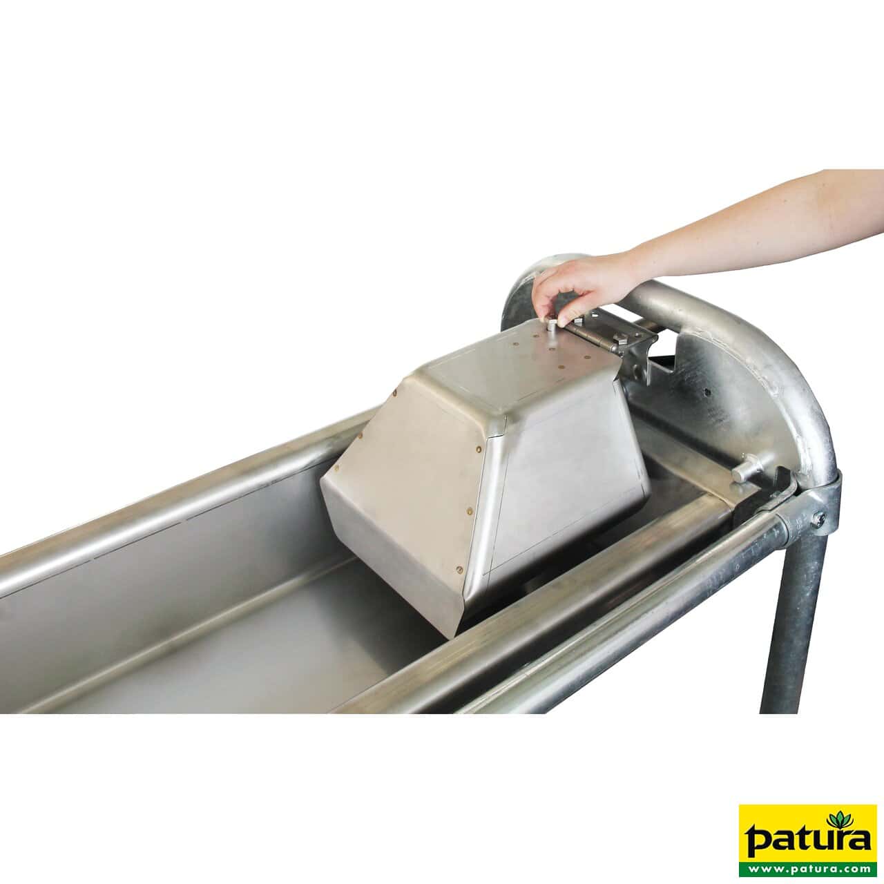 Flachschwenk-Trog 1,0 m - Inhalt 35 l für Wandmontage, Wanne und