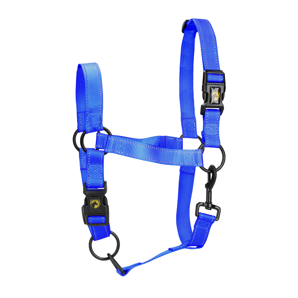 Excellent Halfter, Nylon, reflektierend, blau, S