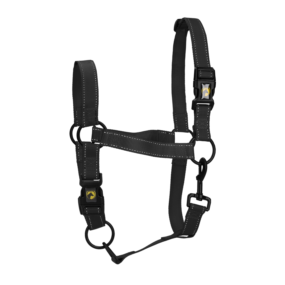 Excellent Halfter, Nylon, reflektierend, Quick Release, schwarz, S