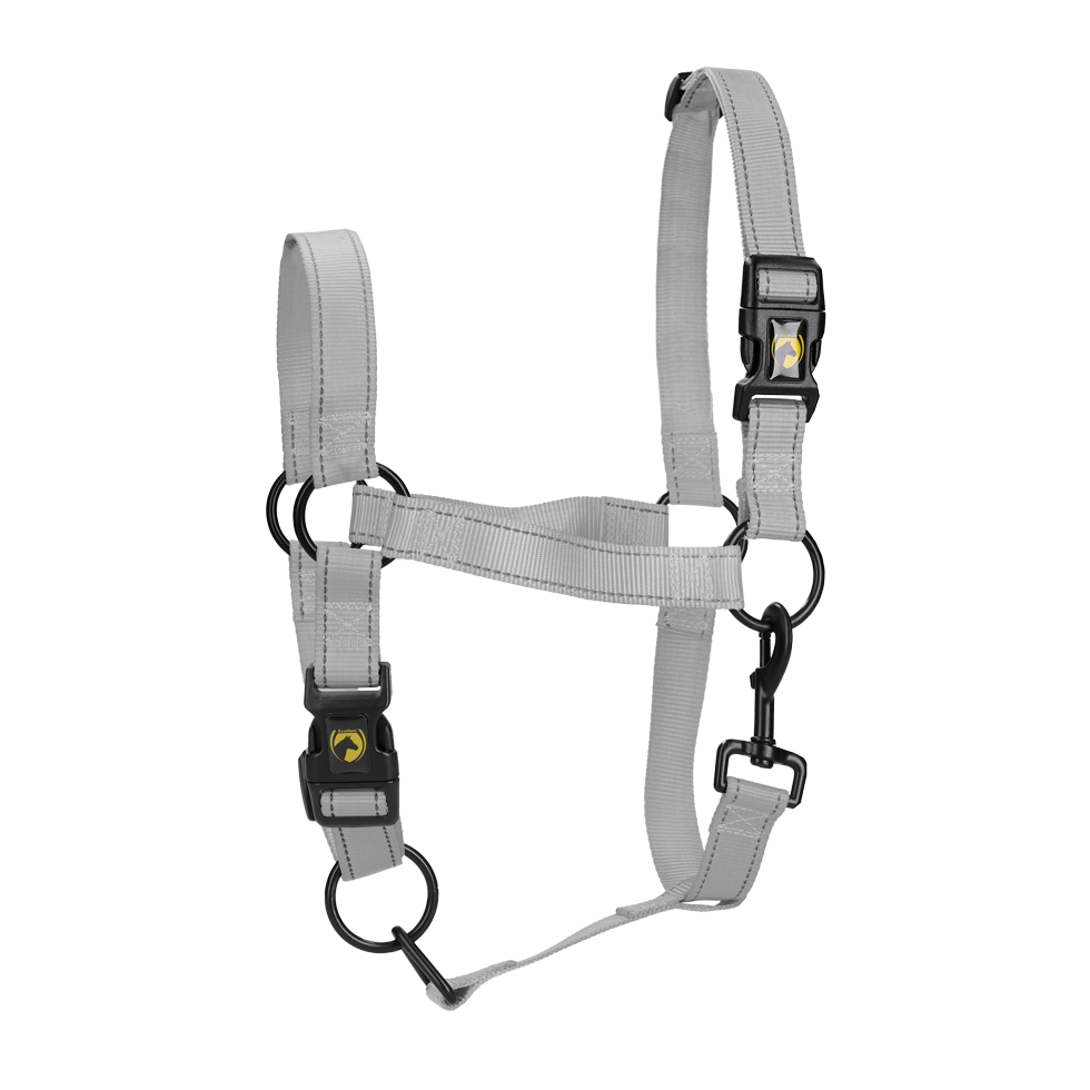 Excellent Halfter, Nylon, reflektierend, Grau, XL