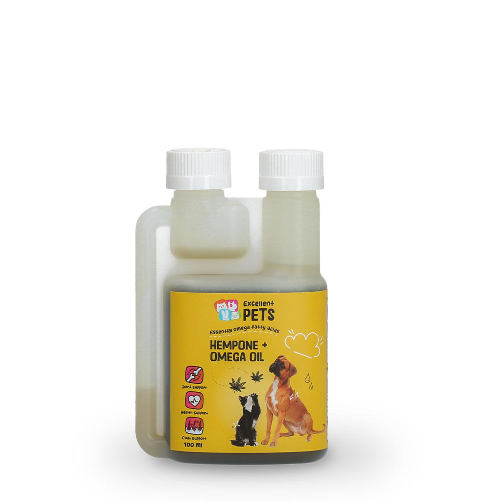 Excellent Pets Hanföl, Omega-3 und Omega-6, Ergänzungsfuttermittel für Hunde und Katzen, 100 ml