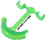 IV-Line Anchor Anti-Knick, für Schlauch Ø 3 mm, hellgrün, 30 x 21 mm, 10 Stk