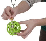 JW Hol-ee Roller Papageienspielzeug, Gummi, Metallkette, Ø 8 cm