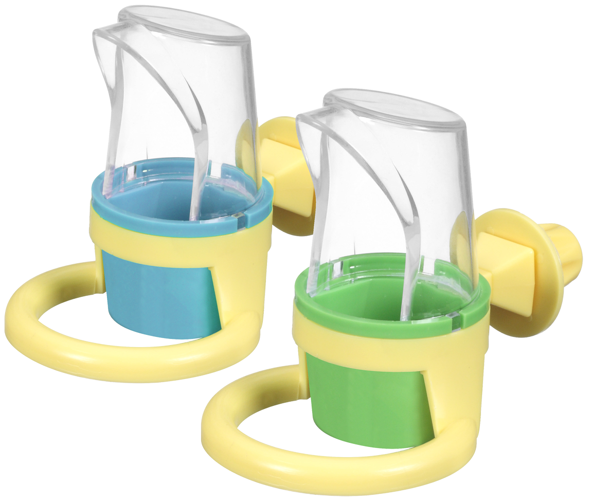 JW Clean Cup Futter- und Wassernapf, klein, Kunststoff, 7,6 x 16 cm