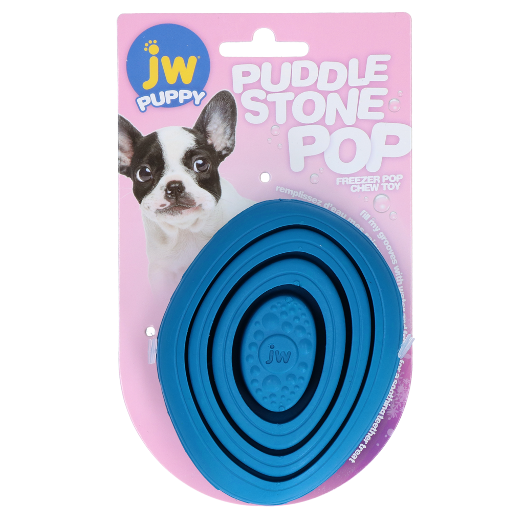 JW Kauspielzeug, Puddle Stone Pop, für Welpen, Gummi, einfrierbar