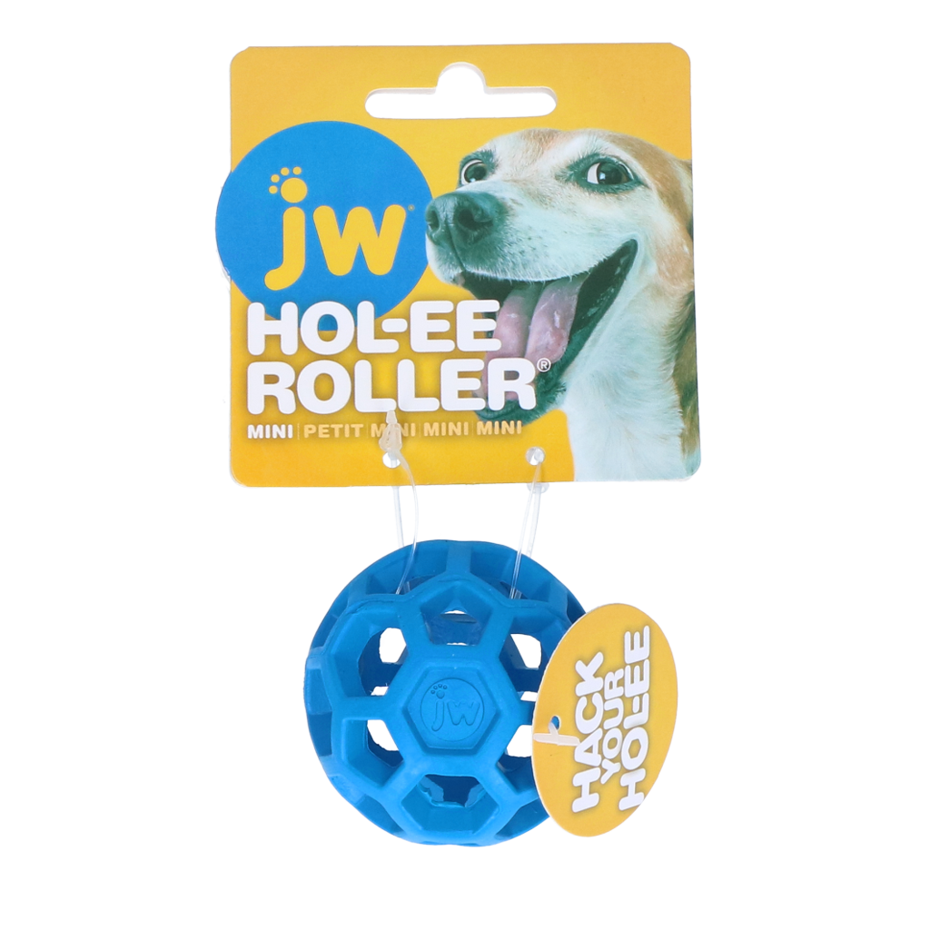 JW Hundespielzeug Hol-ee Roller, mini, Ø 5 cm aus Naturkautschuk