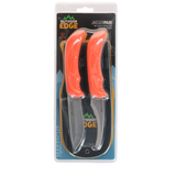 Outdoor Edge Jagdmesser Set, JaegerPair, 420J2 Edelstahl, gummierter TPR-Griff, 2 Stk