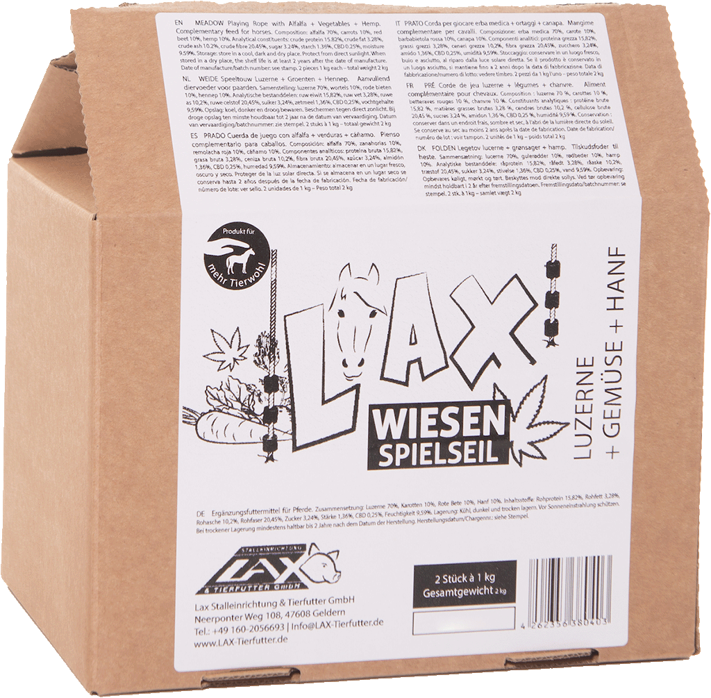 Lax Wiese Spielseil, Luzerne, Gemüse, Hanf, Ergänzungsfuttermittel für Pferde, 1 kg