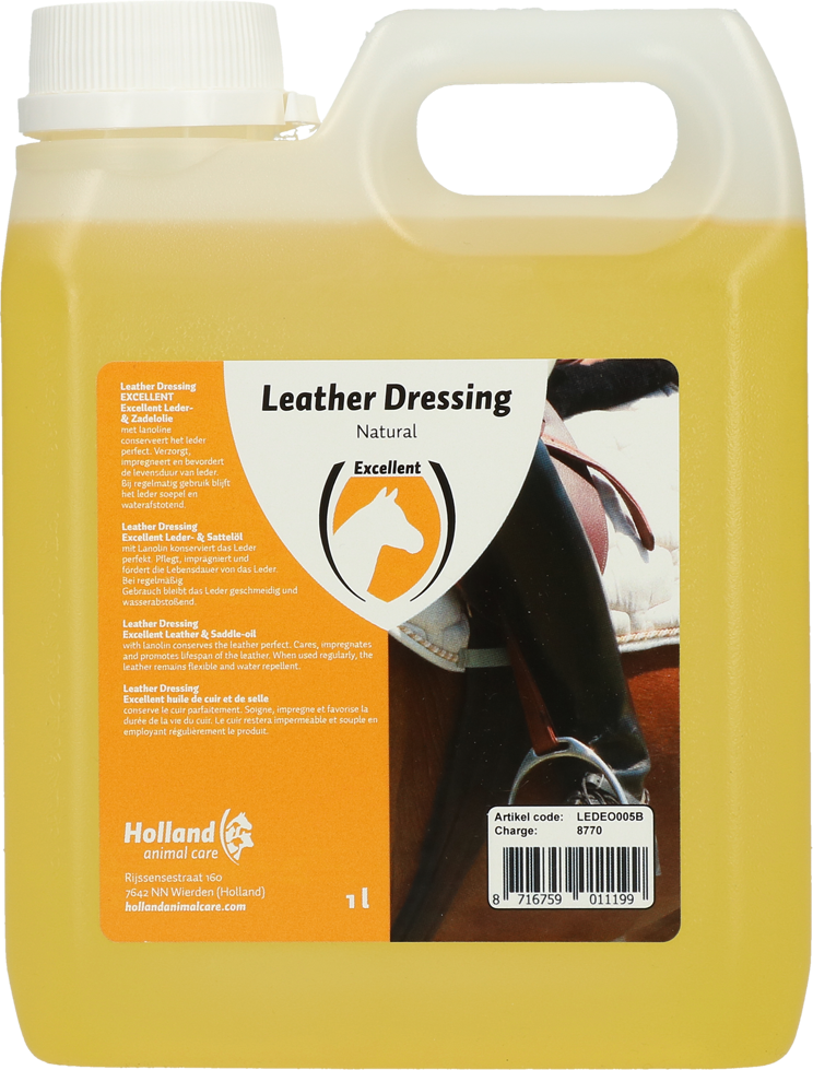 Excellent Leder- und Sattelöl, Naturell, mit Lanolin, 1 l