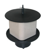 vPlast Lecksteinhalter, Pfahlmontage, Ø 28 cm, für Lecksteine bis 10 kg