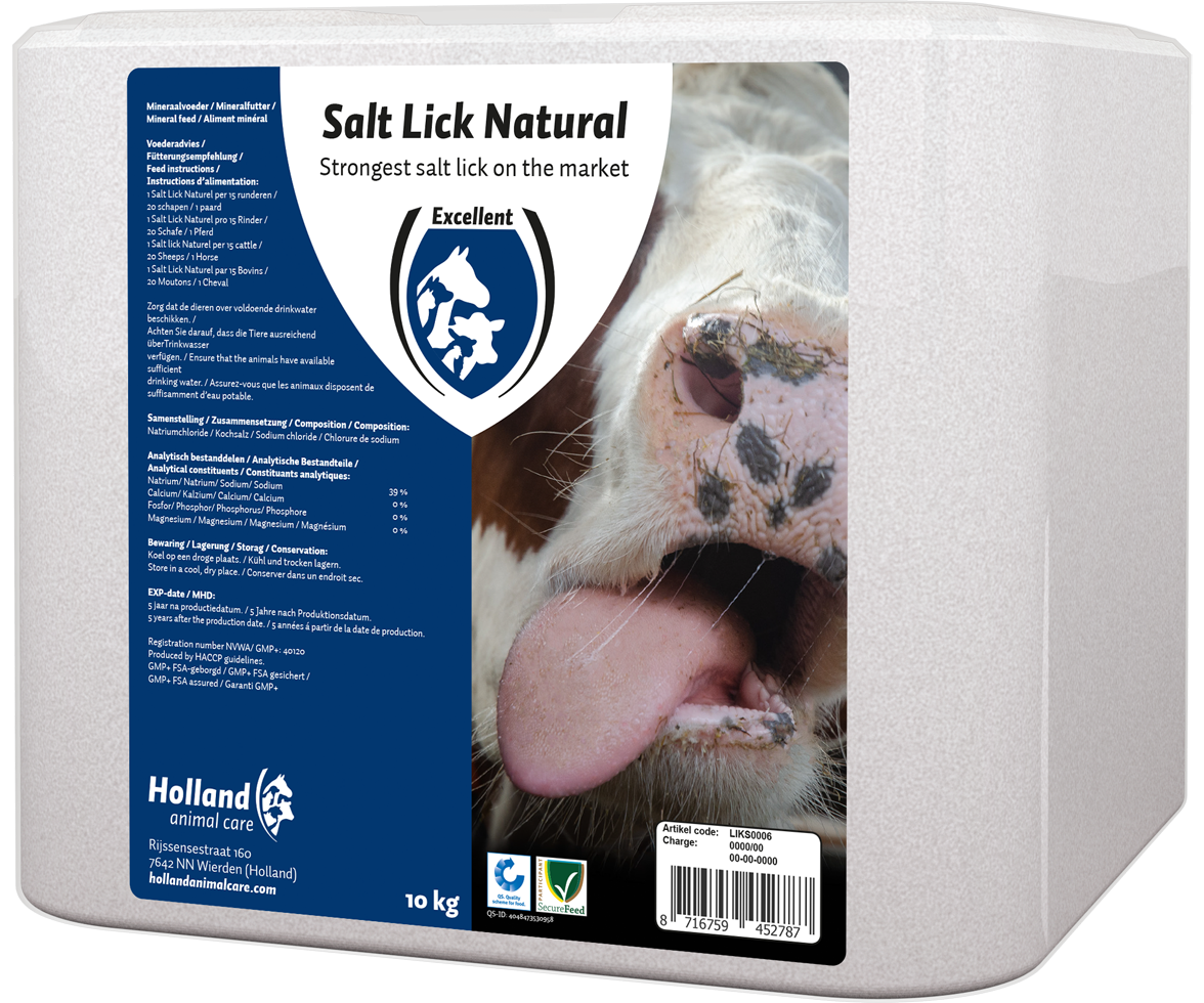 Excellent Leckstein, Steinsalz, für Vieh, Pferde, Schafe, 10 kg