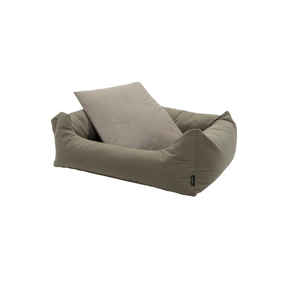 Madison Hundebett Manchester, taupe, S, 80 x 67 x 22 cm