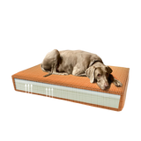 Madison orthopädisches Hundekissen, Velvet, Orange, S, 45 x 55 x 12 cm