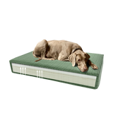 Madison orthopädisches Hundekissen, Memory-Schaum, Velvet, grün, S, 45 x 55 x 12 cm