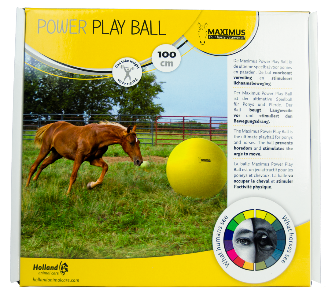 Maximus Pferdeball, Ø 100 cm, gelb, Kunststoff