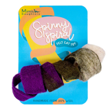 Katzenspielzeug Spirale Filzwolle, Mimis Daughters, lila