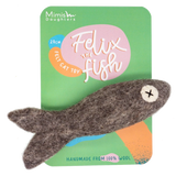 Mimis Daughters Katzenspielzeug Fisch, Filzwolle, 20 cm