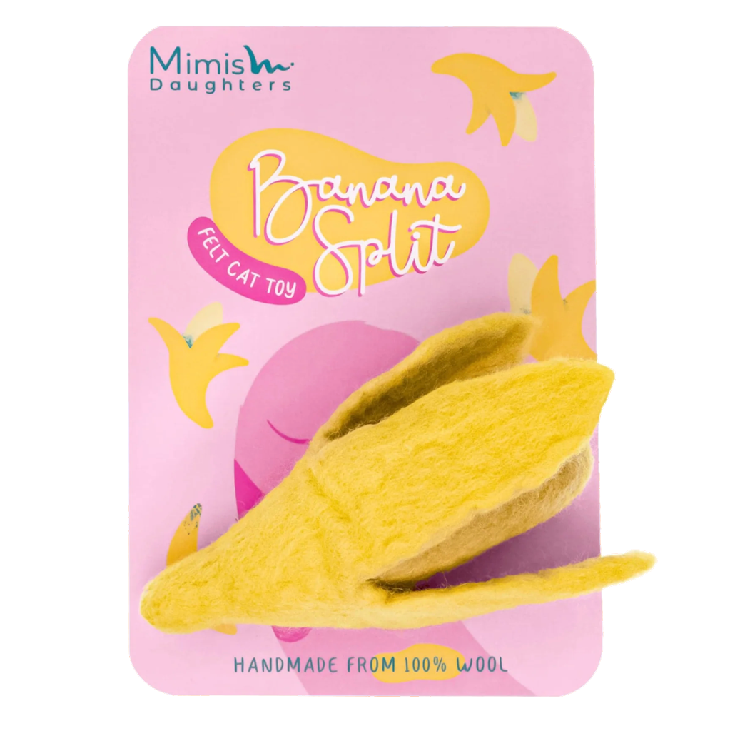 Mimis Daughters Katzenspielzeug Banane, Filzwolle