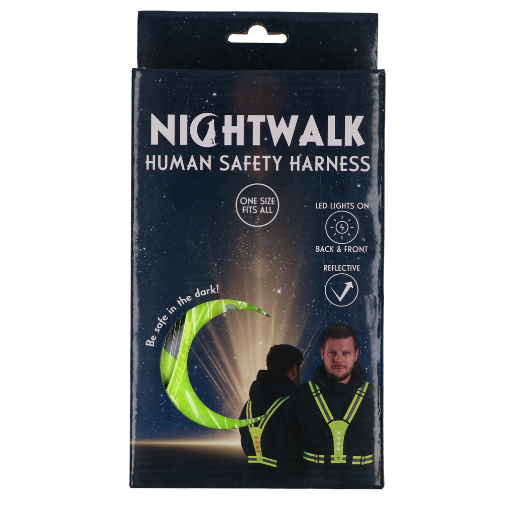 Nightwalk Sicherheitsweste, LED, gelb, One Size