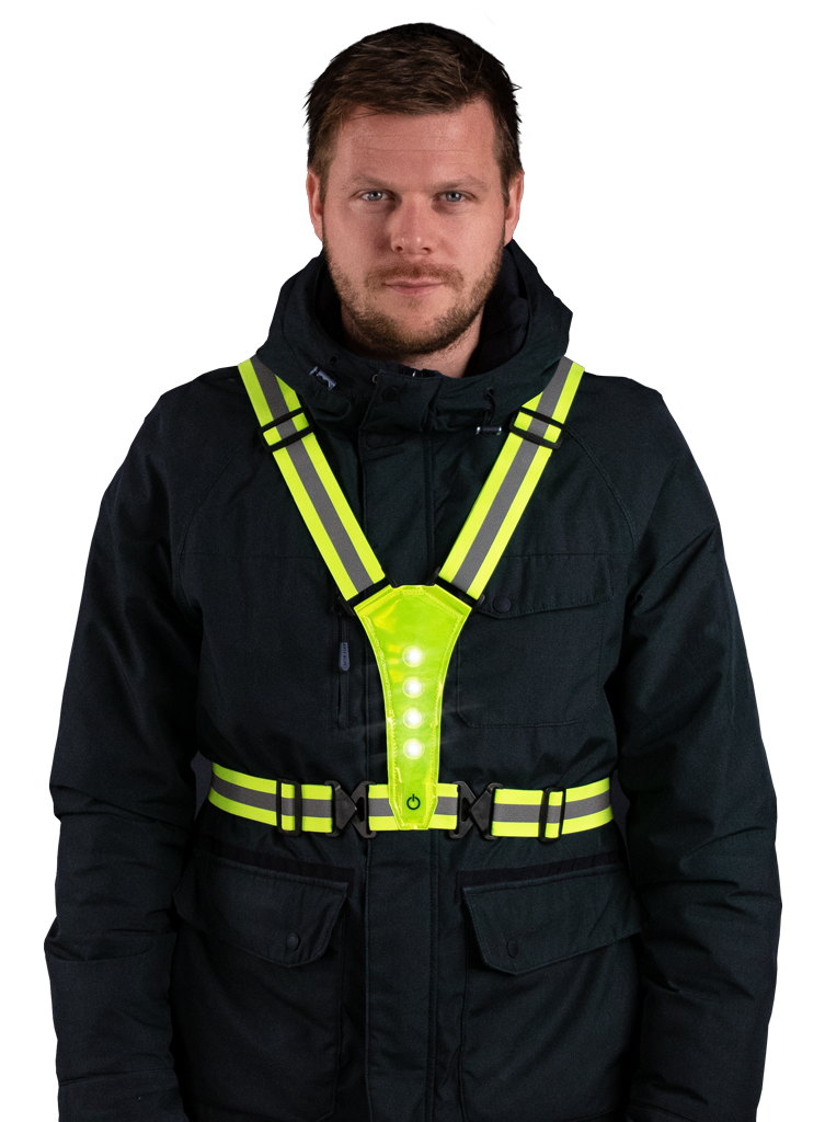 Nightwalk Sicherheitsweste, LED, gelb, One Size