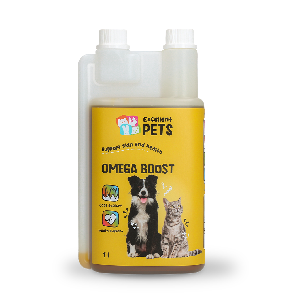 Excellent Pets Omega Boost Ergänzungsfuttermittel, Hunde, Katzen, Kaninchen, Nager, 1 l