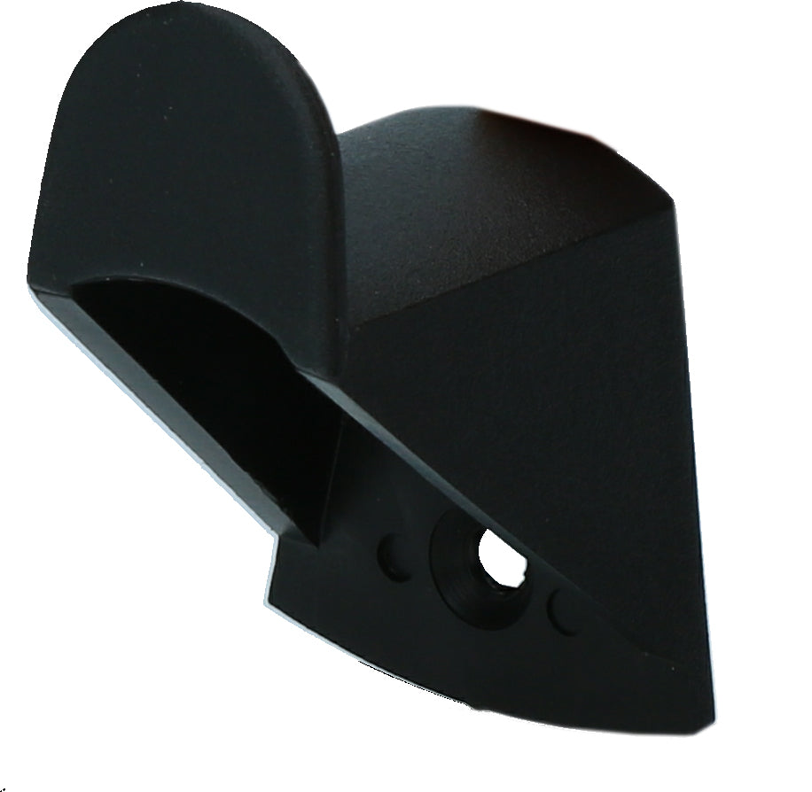 Haken, Kunststoff, 3,5 x 3 cm, schwarz, Vplast